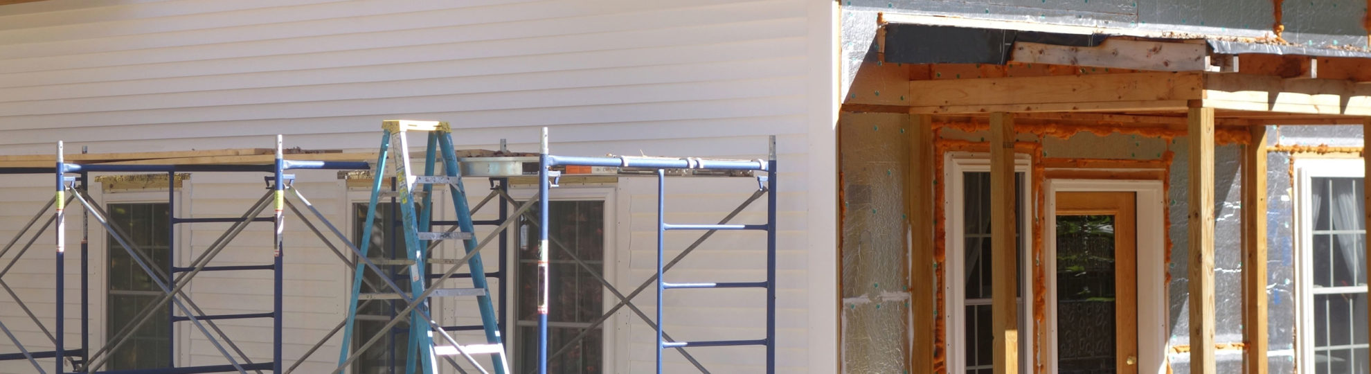 outside of a house on remodeling process norwalk ct