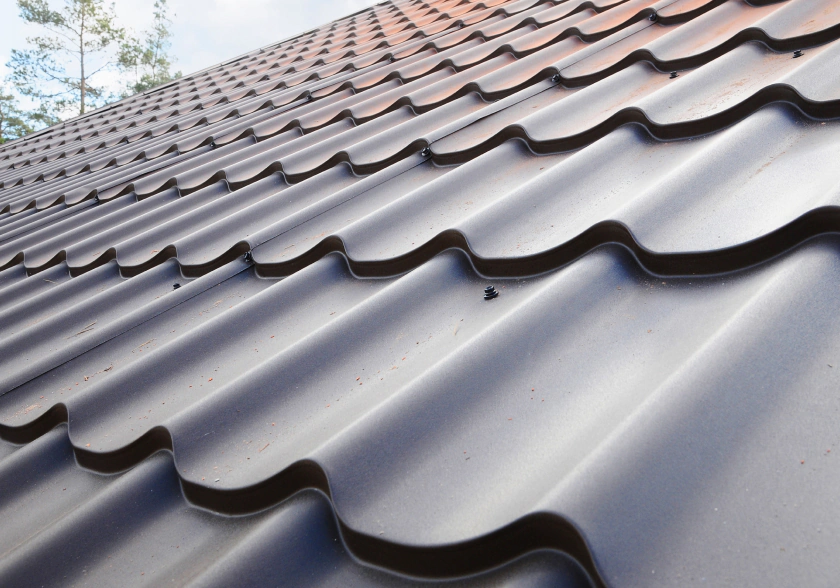 metal roof in a residential house
